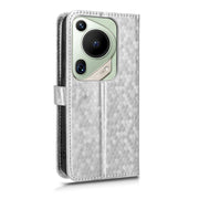 For Huawei Pura 70 Ultra Honeycomb Dot Texture Leather Phone Case(Silver)