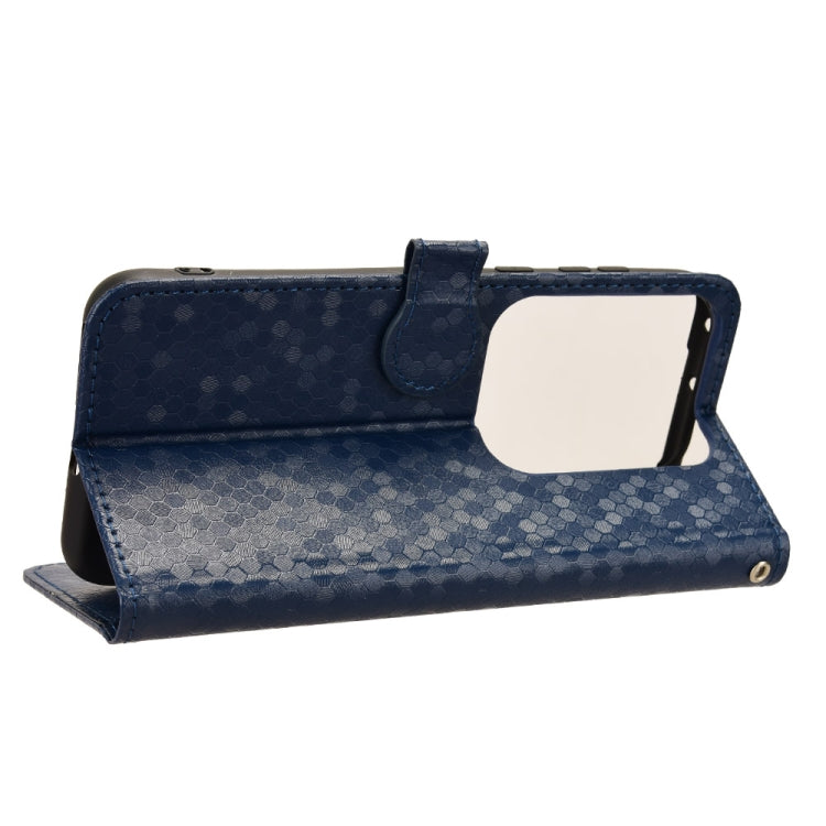 For Huawei Pura 70 Pro / Pro+ Honeycomb Dot Texture Leather Phone Case(Blue)