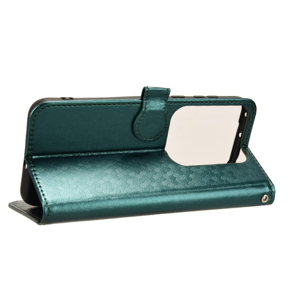 For Huawei Pura 70 Pro / Pro+ Honeycomb Dot Texture Leather Phone Case(Green)