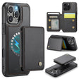 For iPhone 16 Pro JEEHOOD J05 Business Magnetic Style RFID Leather Phone Case(Black) - iPhone 16 Pro Cases by JEEHOOD | Online Shopping South Africa | PMC TechLife | Buy Now Pay Later Mobicred