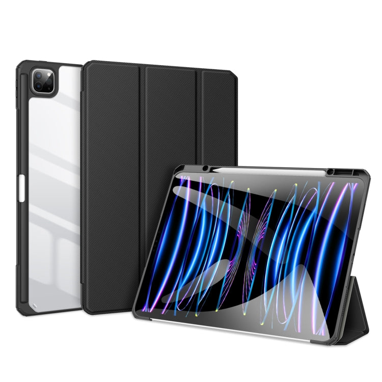 For iPad Pro 13 2024 DUX DUCIS TOBY Series Antiskid Leather Tablet Case with Sleep / Wake-up Function(Black) - free shipping - PMC TechLife - Order now!