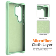 For Samsung Galaxy S25 Ultra 5G Wave Texture MagSafe Magnetic Liquid Silicone Phone Case(Green)