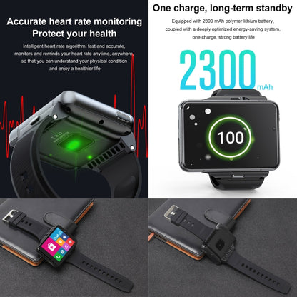 UNIWA DM200, 4GB+64GB, 2.88 inch Android 9.0 Smart Watch Phone, MT6761 Quad Core, Network: 4G(Black) - free shipping - PMC Jewellery - Order now!