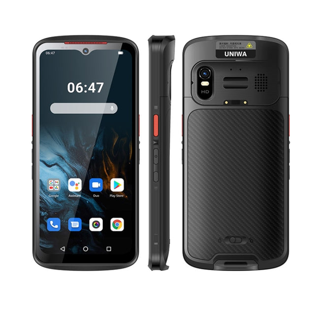 UNIWA NR6503 5G Handheld Scanner Phone, 8GB+128GB, 6.52 inch Android 13 Mediatek Kompanio 900T MT8791 Octa Core, Network: 5G(Black)