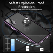For Sony Xperia 5 V HD Magnetic Metal Tempered Glass Phone Case(Purple)
