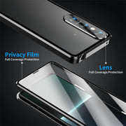 For Sony Xperia 1 VI HD Magnetic Metal Tempered Glass Phone Case(Black)