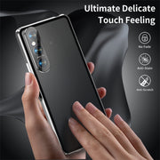 For Sony Xperia 1 VI HD Magnetic Metal Tempered Glass Phone Case(Silver)