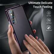 For Sony Xperia 1 VI HD Magnetic Metal Tempered Glass Phone Case(Purple)