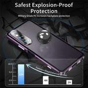For Sony Xperia 1 VI HD Magnetic Metal Tempered Glass Phone Case(Purple)