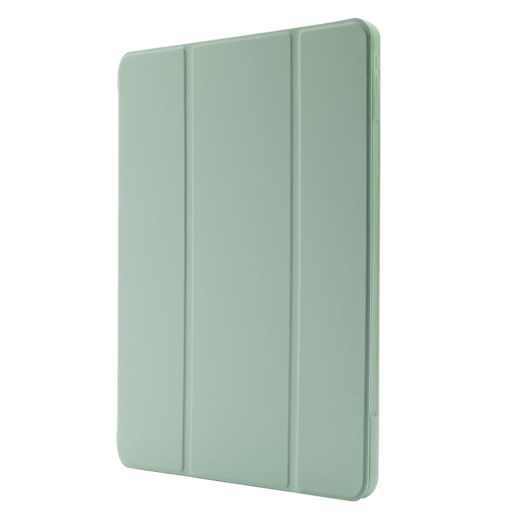 For iPad Pro 11 2024 Skin Feel Tri-fold Leather Tablet Case with Pen Slot(Matcha Green) - iPad Pro 11 2024 Cases by PMC TechLife | Online Shopping South Africa | PMC TechLife | Buy Now Pay Later Mobicred