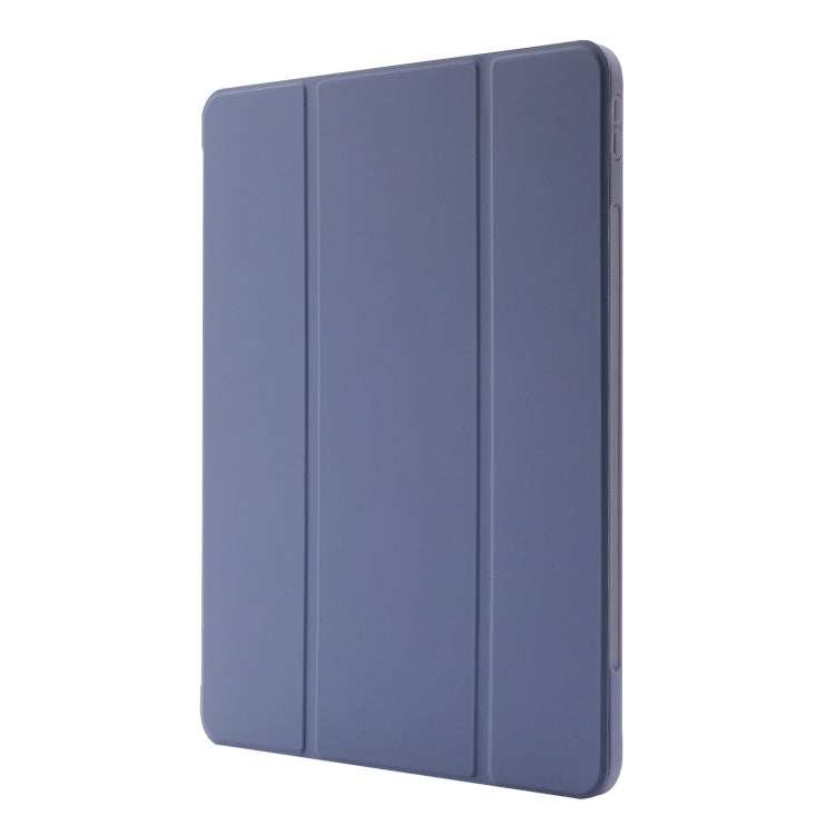 For iPad Air 11 2025 / 2024 Skin Feel Tri-fold Leather Tablet Case with Pen Slot(Lavender) - free shipping - PMC TechLife - Order now!