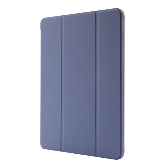 For iPad Air 11 2025 / 2024 Skin Feel Tri-fold Leather Tablet Case with Pen Slot(Lavender)