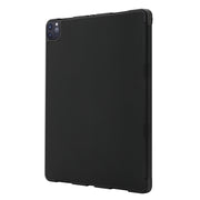 For iPad Air 11 2025 / 2024 Skin Feel Tri-fold Leather Tablet Case with Pen Slot(Black)