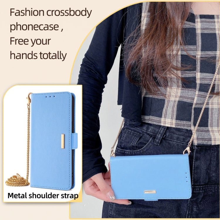 For Xiaomi Redmi K70 5G / K70 Pro 5G Crossbody Chain Leather Phone Case(Blue)