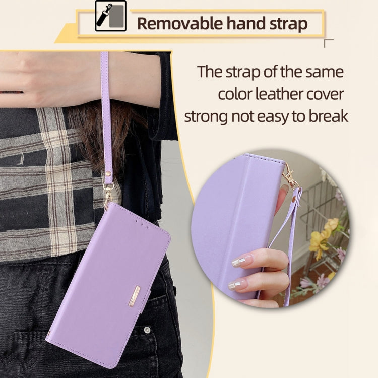 For Xiaomi Redmi K70 5G / K70 Pro 5G Crossbody Chain Leather Phone Case(Purple)