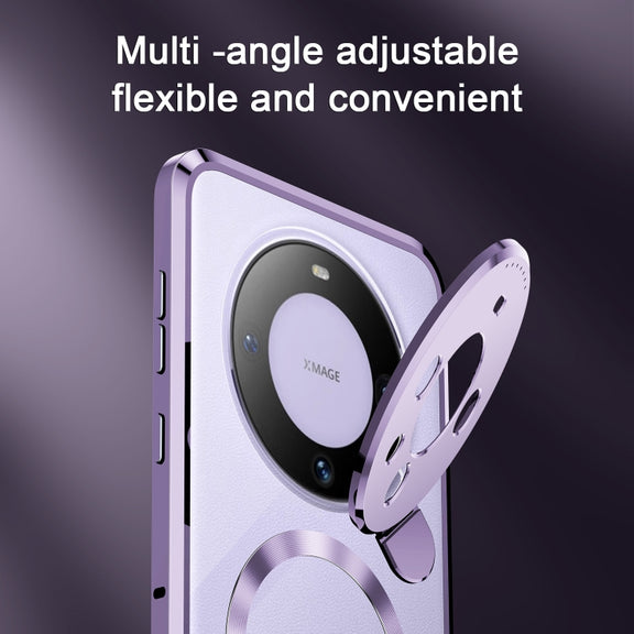 For Huawei Mate 60 Aromatherapy Holder Single-sided MagSafe Magnetic Phone Case(Purple)
