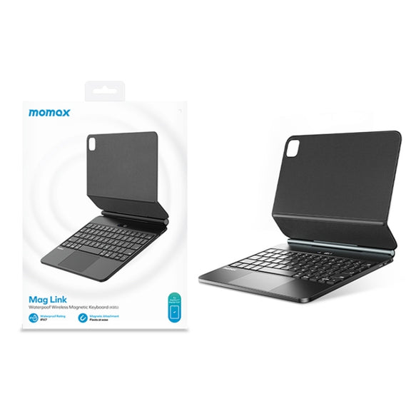 For iPad Pro 11 2018-2022/Air 10.9 2020-2022 MOMAX KB5 Mag Link Wireless Floating Water-resistant Magnetic Keyboard