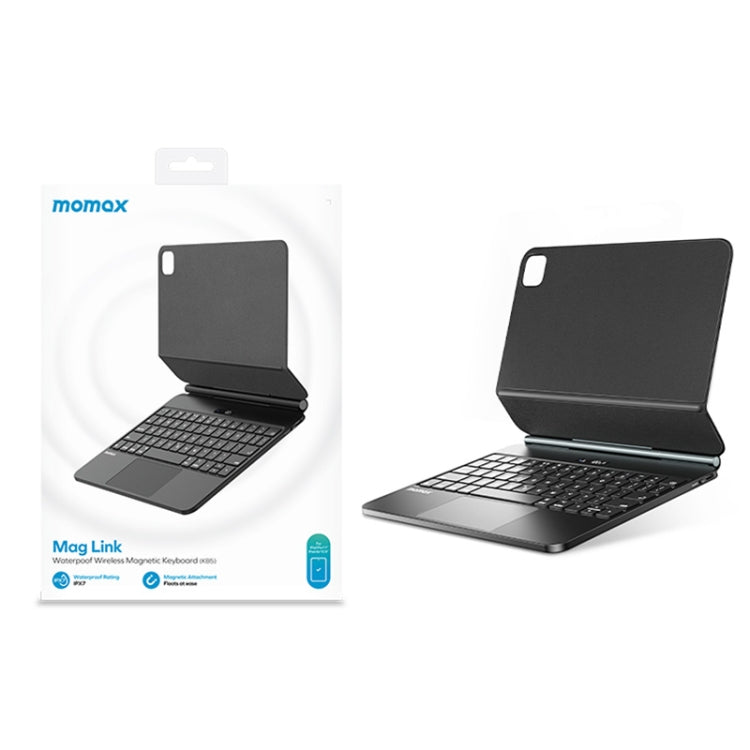 For iPad Pro 11 2018-2022/Air 10.9 2020-2022 MOMAX KB5 Mag Link Wireless Floating Water-resistant Magnetic Keyboard