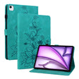 For iPad Air 11 2025 / 2024 Lily Embossed Leather Smart Tablet Case(Green) - iPad Air 11 2025 / 2024 Cases by PMC TechLife | Online Shopping South Africa | PMC TechLife | Buy Now Pay Later Mobicred