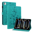 For iPad Pro 11 2024 Lily Embossed Leather Smart Tablet Case(Green) - iPad Pro 11 2024 Cases by PMC TechLife | Online Shopping South Africa | PMC TechLife | Buy Now Pay Later Mobicred