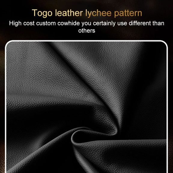 For Huawei Pura 70 Genuine Leather Litchi Texture Phone Case(Black)