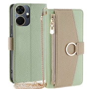 For Itel P55+ 4G Crossbody Litchi Texture Leather Phone Case(Green)