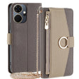 For Itel P55+ 4G Crossbody Litchi Texture Leather Phone Case(Grey) - More Brand by PMC TechLife | Online Shopping South Africa | PMC TechLife | Buy Now Pay Later Mobicred