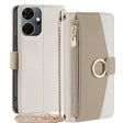 For Itel P55+ 4G Crossbody Litchi Texture Leather Phone Case(White) - More Brand by PMC TechLife | Online Shopping South Africa | PMC TechLife | Buy Now Pay Later Mobicred