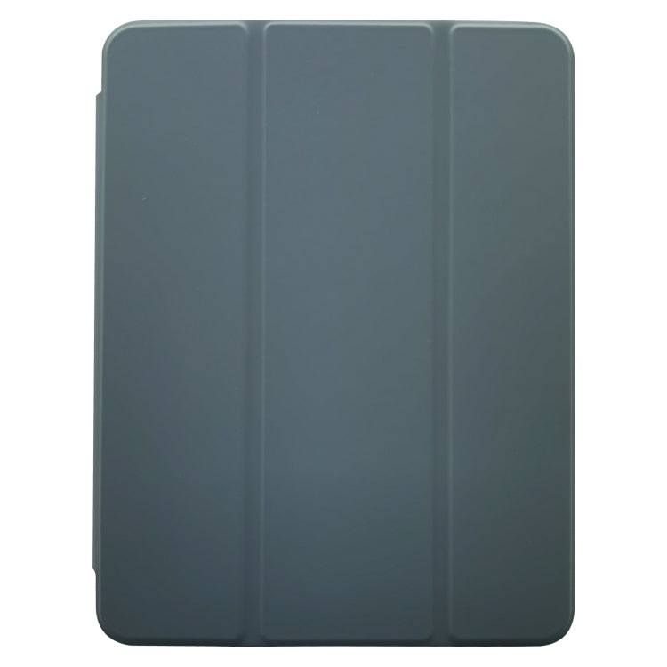 For iPad Pro 11 2024 3-folding Electric Pressed Skin Texture Leather Tablet Case(Deep Green) - iPad Pro 11 2024 Cases by PMC TechLife | Online Shopping South Africa | PMC TechLife | Buy Now Pay Later Mobicred