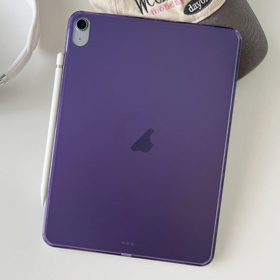 For iPad Air 11 2024 / Air 2022 10.9 Skin-feeling Crystal Clear Acrylic Tablet Case(Purple)