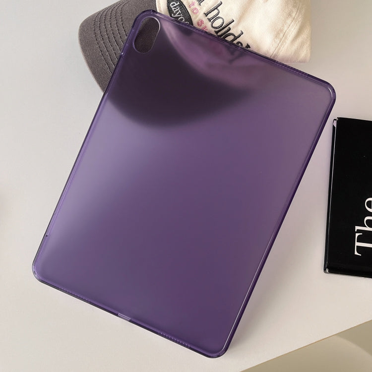 For iPad Air 11 2024 / Air 2022 10.9 Skin-feeling Crystal Clear Acrylic Tablet Case(Purple)