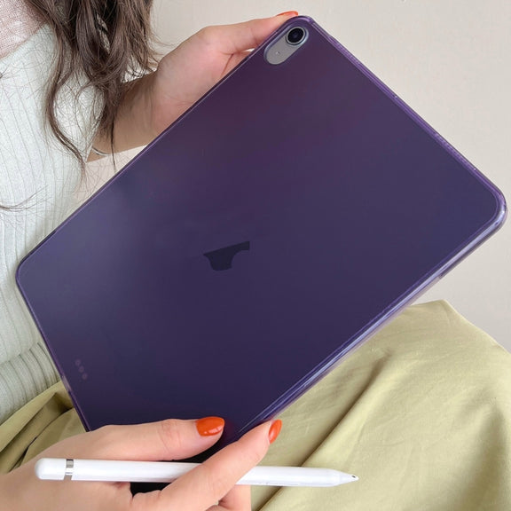 For iPad Air 11 2024 / Air 2022 10.9 Skin-feeling Crystal Clear Acrylic Tablet Case(Purple)