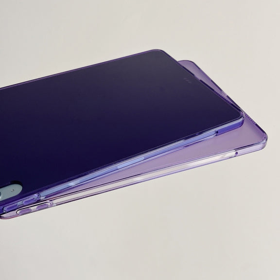 For iPad Air 11 2024 / Air 2022 10.9 Skin-feeling Crystal Clear Acrylic Tablet Case(Purple)