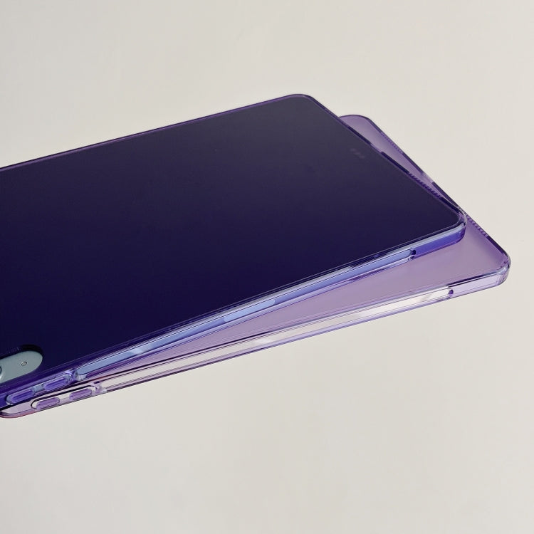 For iPad Air 11 2024 / Air 2022 10.9 Skin-feeling Crystal Clear Acrylic Tablet Case(Purple)