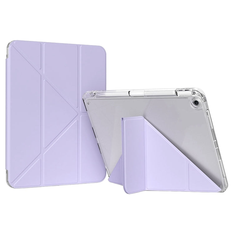 For iPad 10.2 2021 / 2020 / 2019 GEBEI Deformation Leather Tablet Case(Purple) - free shipping - PMc TechLife - Order now!