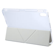 For iPad 10.2 2021 / 2020 / 2019 GEBEI Deformation Leather Tablet Case(Grey)