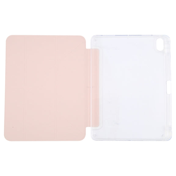 For iPad 10.2 2021 / 2020 / 2019 GEBEI Deformation Leather Tablet Case(Pink)