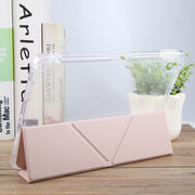 For iPad 10.2 2021 / 2020 / 2019 GEBEI Deformation Leather Tablet Case(Pink)