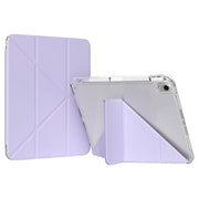 For iPad 2025 / 2022 GEBEI Deformation Leather Tablet Case(Purple)