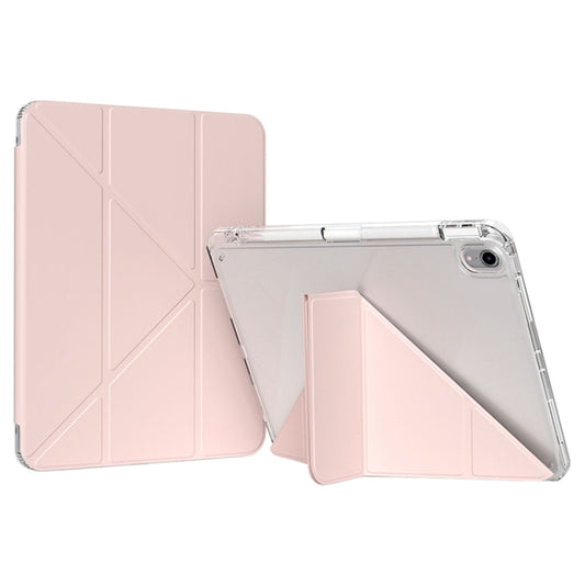 For iPad 2025 / 2022 GEBEI Deformation Leather Tablet Case(Pink) - free shipping - PMC Jewellery - Order now!