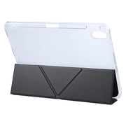 For iPad Air 11 2025 / 2024 / Air 5 / 4 GEBEI Deformation Leather Tablet Case(Black)