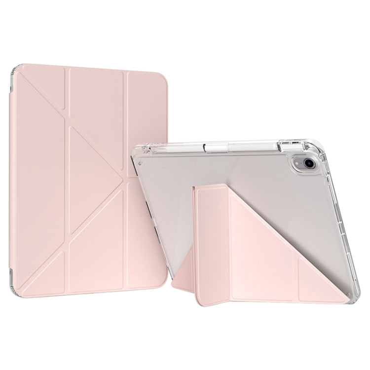 For iPad Air 11 2025 / 2024 / Air 5 / 4 GEBEI Deformation Leather Tablet Case(Pink) - iPad Air 11 2025 / 2024 Cases by GEBEI | Online Shopping South Africa | PMC TechLife | Buy Now Pay Later Mobicred