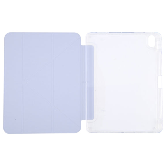 For iPad Pro 11 2022 GEBEI Deformation Leather Tablet Case(Purple)