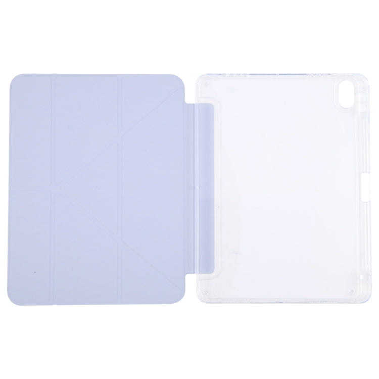 For iPad Pro 11 2022 GEBEI Deformation Leather Tablet Case(Purple)
