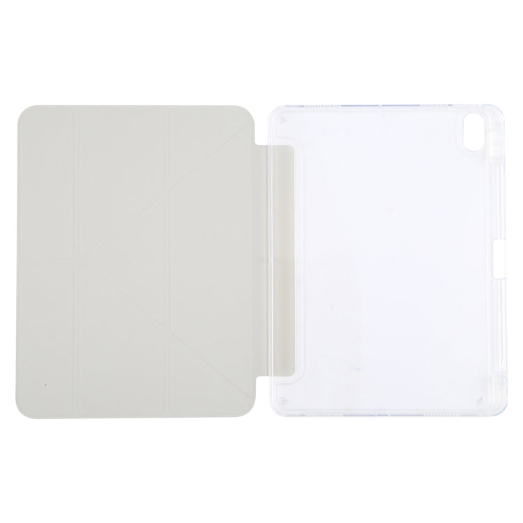 For iPad Pro 11 2022 GEBEI Deformation Leather Tablet Case(Grey)