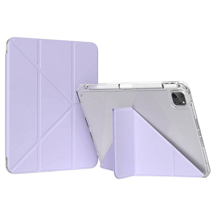 For iPad Pro 13 2024 GEBEI Deformation Leather Tablet Case(Purple) - iPad Pro 13 2024 Cases by GEBEI | Online Shopping South Africa | PMC TechLife | Buy Now Pay Later Mobicred