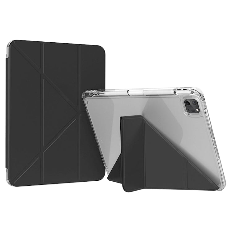 For iPad Pro 13 2024 GEBEI Deformation Leather Tablet Case(Black) - iPad Pro 13 2024 Cases by GEBEI | Online Shopping South Africa | PMC TechLife | Buy Now Pay Later Mobicred