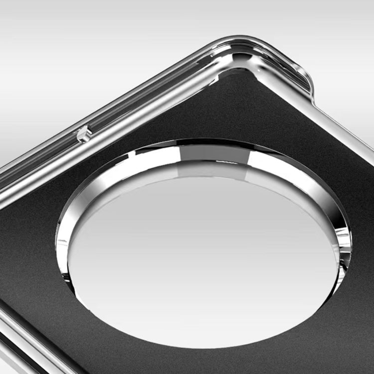 For Huawei Mate X5 Integrated Plating PC Leather Texture Full Coverage Fold Shockproof Phone Case(White) - Huawei Cases by PMC TechLife | Online Shopping South Africa | PMC TechLife | Buy Now Pay Later Mobicred