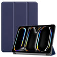 For iPad Pro 13 2024 Custer Pure Color 3-Fold Holder Smart Leather Tablet Case(Dark Blue) - iPad Pro 13 2024 Cases by PMC TechLife | Online Shopping South Africa | PMC TechLife | Buy Now Pay Later Mobicred