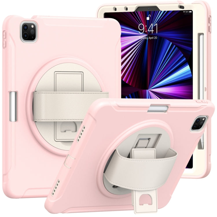 For iPad Pro 11 2024 Spider Wheel Silicone Hybrid PC Tablet Case(Cherry Blossoms Pink) - iPad Pro 11 2024 Cases by PMC TechLife | Online Shopping South Africa | PMC TechLife | Buy Now Pay Later Mobicred